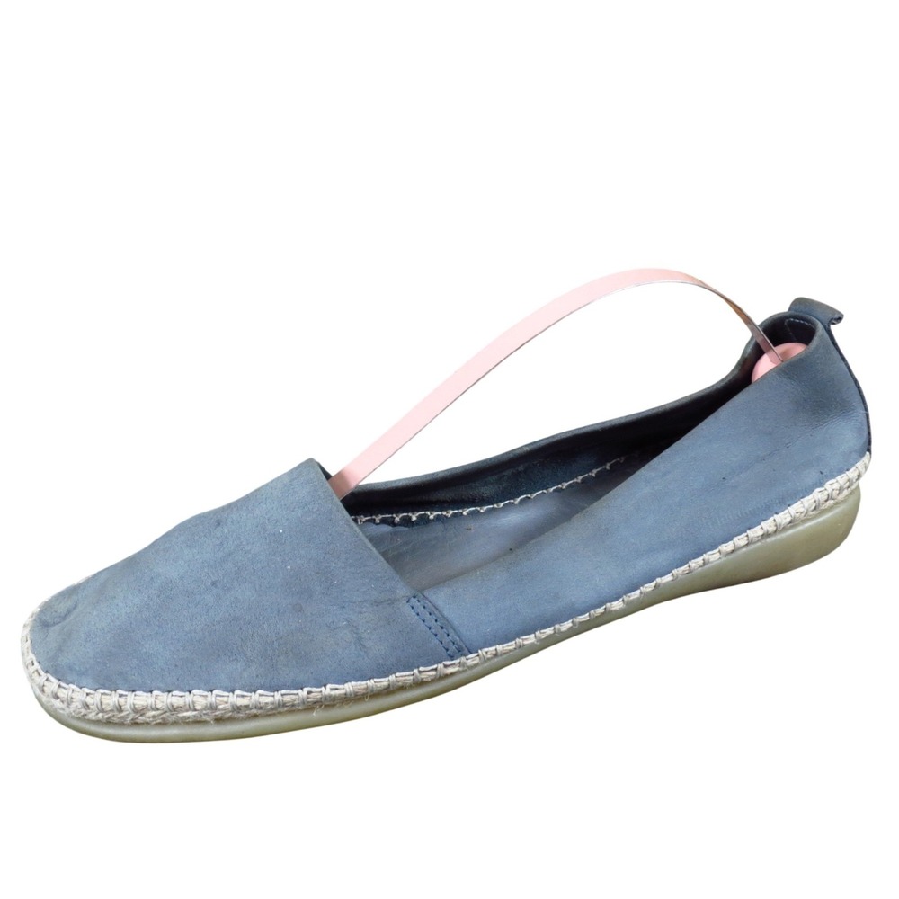 The Flexx Espadrille Women Casual Shoe Size‎ 7.5 Everyday Comfort Blue Leather